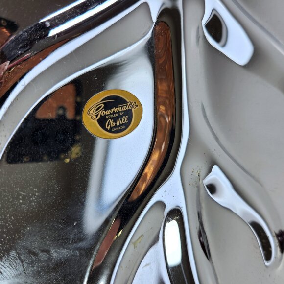 Gourmates Glo Hill Large Serving Tray Meat Platter Cherry Bakelite Handles Feet - Picture 11 of 12